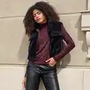 Bild 1 von Damen-Outdoor-Kunstfell-Weste mit Reißverschluss