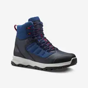 QUECHUA Wanderschuhe Herren halbhoch warm wasserdicht Wandern - MH500 blau