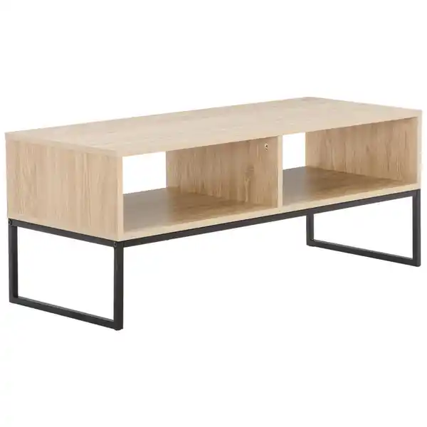 Bild 1 von Mid.you Couchtisch, Natur, Schwarz, Metall, Holzwerkstoff, rechteckig, Kufe, 100x40x40 cm, Fsc, Wohnzimmer, Wohnzimmertische, Couchtische