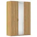 Bild 1 von Novel Drehtürenschrank, Eiche, Holzwerkstoff, 4 Fächer, 151x223x60 cm, Blauer Engel, Goldenes M, BQ - Bündnis für Qualität, Made in Germany, Schlafzimmer, Kleiderschränke, Drehtürenschränke