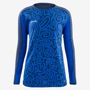 KIPSTA Kinder Fußball Trikot langarm - Viralto Letters blau