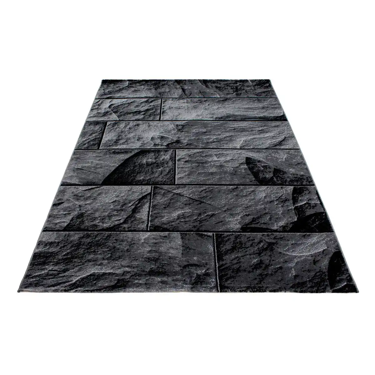 Bild 1 von Webteppich Parma Schwarz ca. 120x170cm, Schwarz