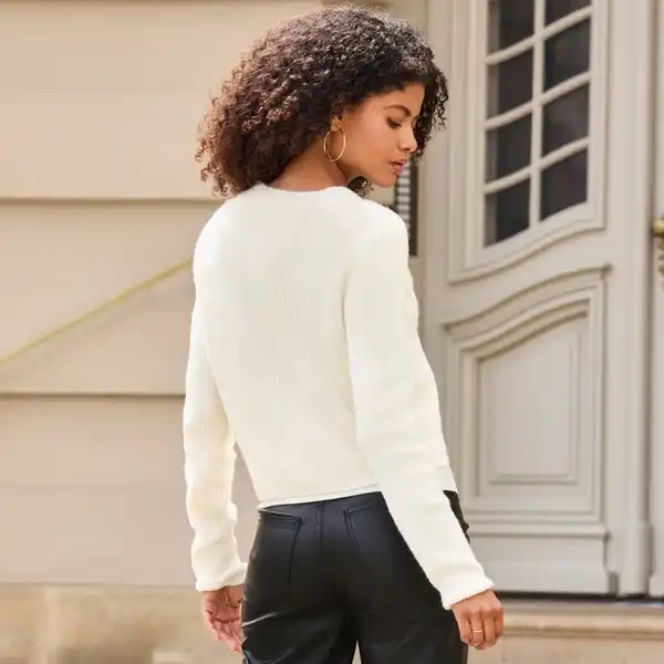 Bild 4 von Damen-Strickjacke mit Bindebändern