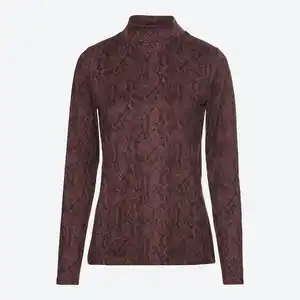 Damen-Langarmshirt mit Stehkragen
