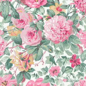 Xora Vliestapete, Pink, Kunststoff, Papier, Blume, 52x1005 cm, Made in Europe, Tapeten & Wandverkleidungen, Vliestapeten