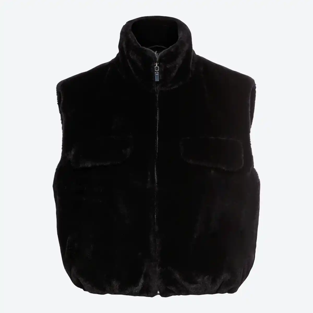 Bild 3 von Damen-Outdoor-Kunstfell-Weste mit Reißverschluss