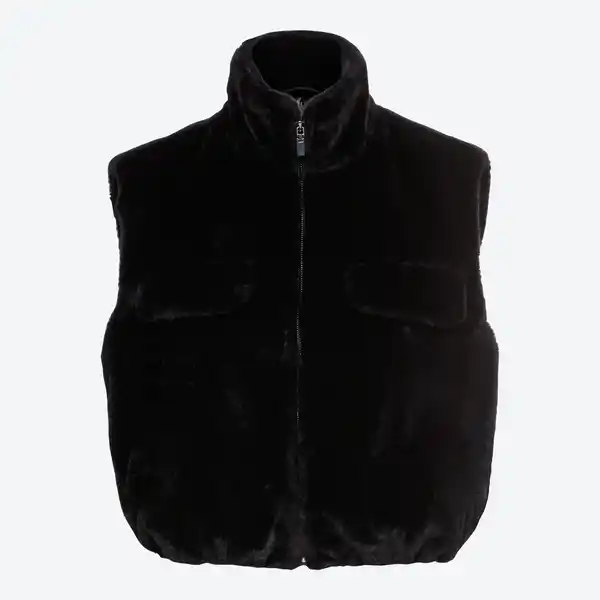 Bild 3 von Damen-Outdoor-Kunstfell-Weste mit Reißverschluss