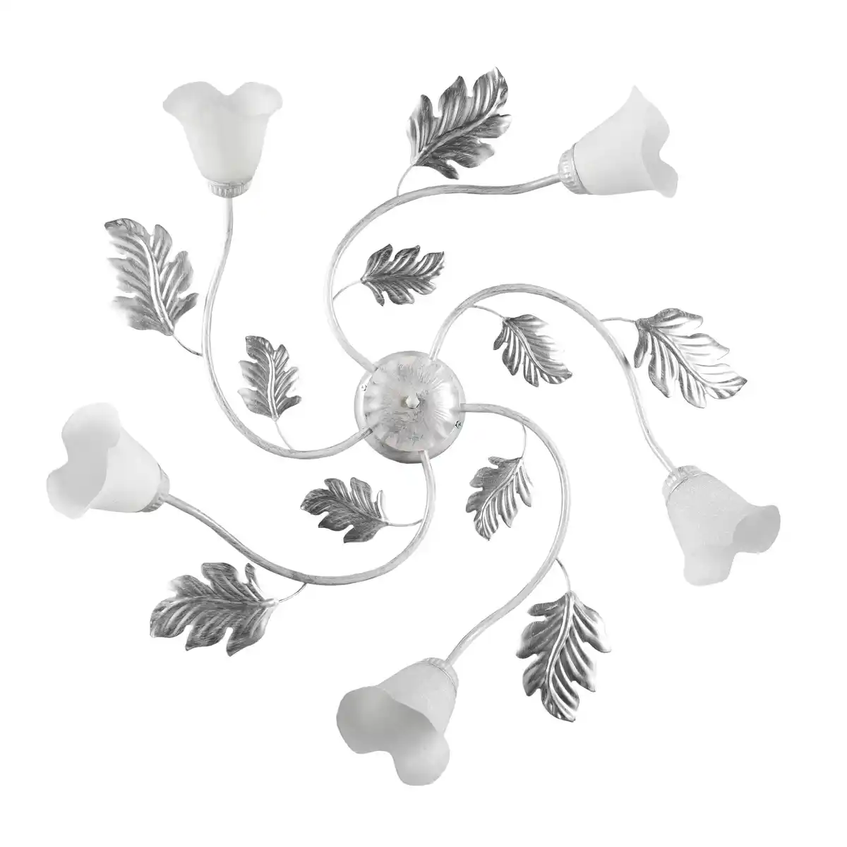 Bild 1 von Deckenleuchte Marilena Weiß/Silber max. 6 Watt Deckenlampe, Silberfarben, Weiß