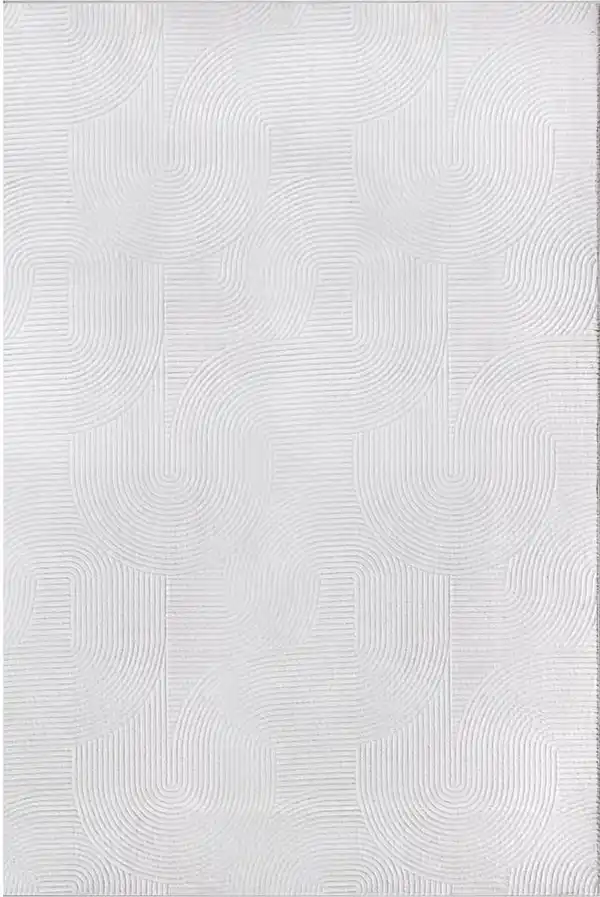 Bild 1 von Webteppich Stilo Weiß ca. 120x160cm, Weiß