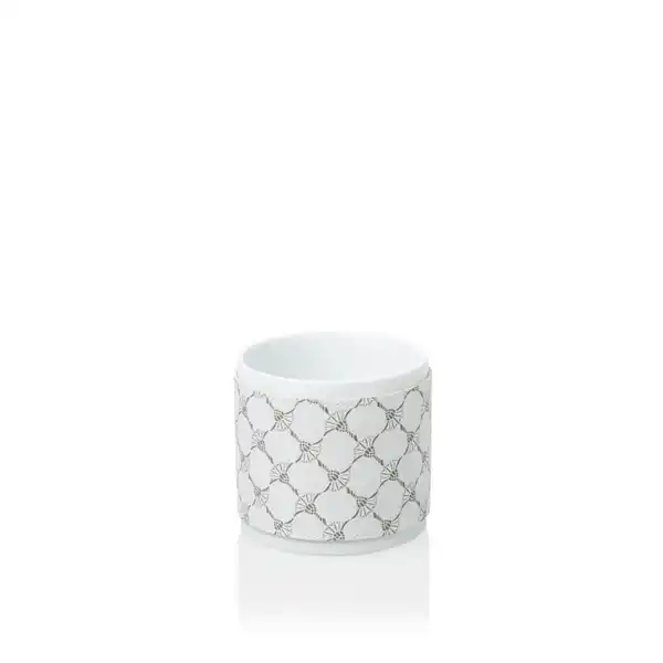 Bild 1 von Joop! Zahnputzbecher Cornfloweraccessoires, Grau, Weiß, Kunststoff, Keramik, Lederoptik, 9.5x9x9.5 cm, Handmade in Thailand, Badaccessoires, Waschplatzzubehör, Zahnputzbecher