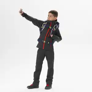 QUECHUA Softshelljacke Kinder Gr. 122–170 Wandern - MH900 schwarz
