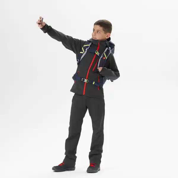 Bild 1 von QUECHUA Softshelljacke Kinder Gr. 122–170 Wandern - MH900 schwarz