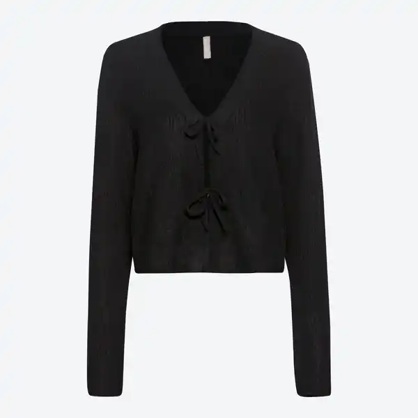 Bild 1 von Damen-Strickjacke mit Bindebändern