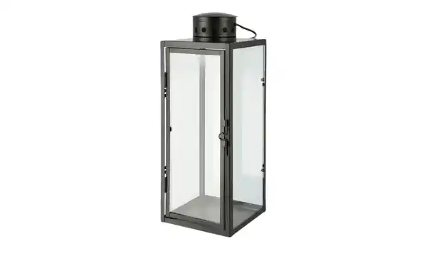 Bild 1 von Laterne   ¦ schwarz ¦ Metall,Glas ¦ Maße (cm): B: 13,5 H: 34,5 T: 13.0 Geschenkideen > Geschenke für Sie - Möbel Kraft