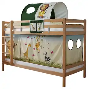 Etagenbett Rene Holz ca. 90x200cm Safari, Multicolor