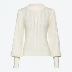 Damen-Pullover mit Ajourmuster