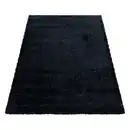 Bild 1 von Hochflorteppich Brilliant Schwarz ca. 240x340cm, Schwarz