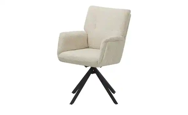 Bild 1 von Gray & Jones Armlehnstuhl drehbar Jacky ¦ beige ¦ Maße (cm): B: 63,5 H: 92 T: 68.3 Stühle > Esszimmerstühle - Möbel Kraft