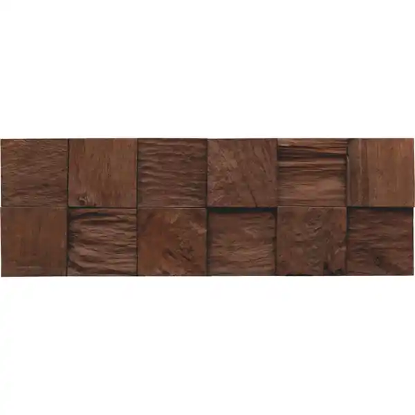 Bild 1 von Wandverkleidung Teak Classic Cube, Dunkelbraun, Holz, Teakholz, Holz, 18.4x2x55.2 cm, Küchen, Küchenausstattung, Küchenrückwände