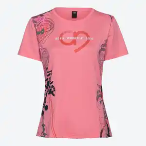 Damen-Funktions-T-Shirt mit Rundhalsausschnitt
