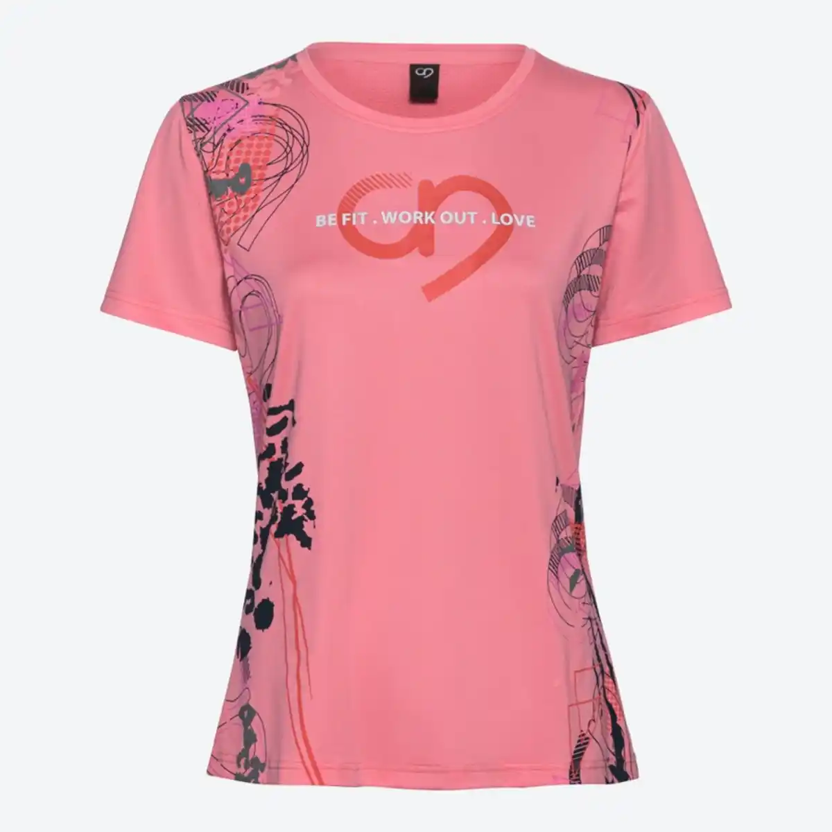 Bild 2 von Damen-Funktions-T-Shirt mit Rundhalsausschnitt