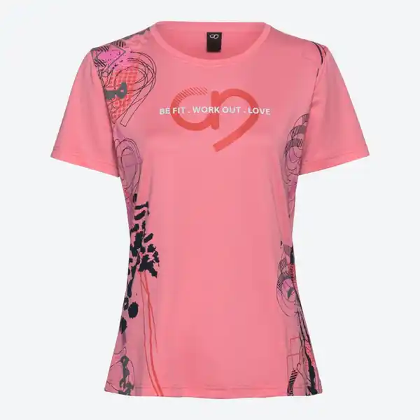 Bild 2 von Damen-Funktions-T-Shirt mit Rundhalsausschnitt