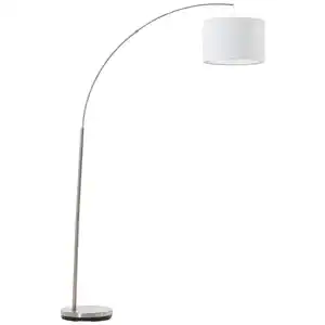 Bogenleuchte Clarie max. 60 Watt, Silberfarben