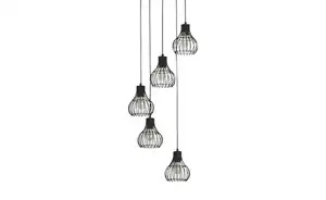 Pendelleuchte   ¦ schwarz ¦ Maße (cm): H: 140  Ø: 35.0 Lampen & Leuchten > Innenleuchten > Pendelleuchten - Möbel Kraft