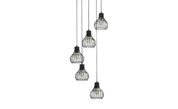 Bild 1 von Pendelleuchte   ¦ schwarz ¦ Maße (cm): H: 140  Ø: 35.0 Lampen & Leuchten > Innenleuchten > Pendelleuchten - Möbel Kraft