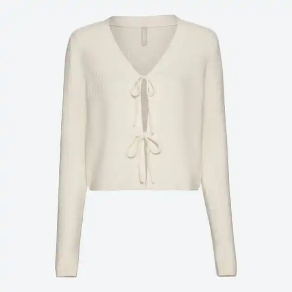 Bild 2 von Damen-Strickjacke mit Bindebändern