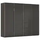Bild 1 von Novel Schwebetürenschrank Saligo, Graphit, Schwarz, Metall, 8 Fächer, 271x235x68 cm, Made in Germany, Beimöbel erhältlich, in verschiedenen Holzdekoren erhältlich, Schlafzimmer, Kleiderschränke