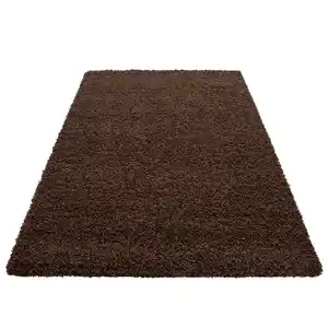 Hochflorteppich Life Brown Braun ca. 200x290cm, Braun