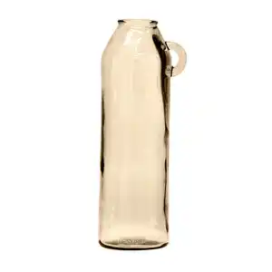 Ambia Home Vase, Taupe, Glas, zylindrisch, 45 cm, nur zu Dekorationszwecken, auch für frische Blumen geeignet, Dekoration, Vasen, Glasvasen
