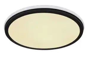 LED-Deckenleuchte Jaxxi Opal/Schwarz max. 40 Watt Deckenlampe, Opal, Schwarz