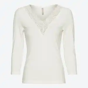 Damen-Langarmshirt mit Spitze