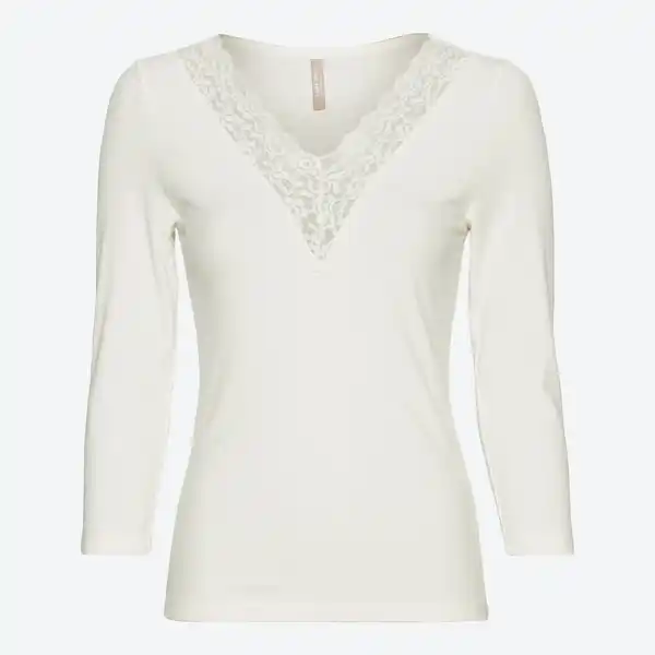 Bild 1 von Damen-Langarmshirt mit Spitze