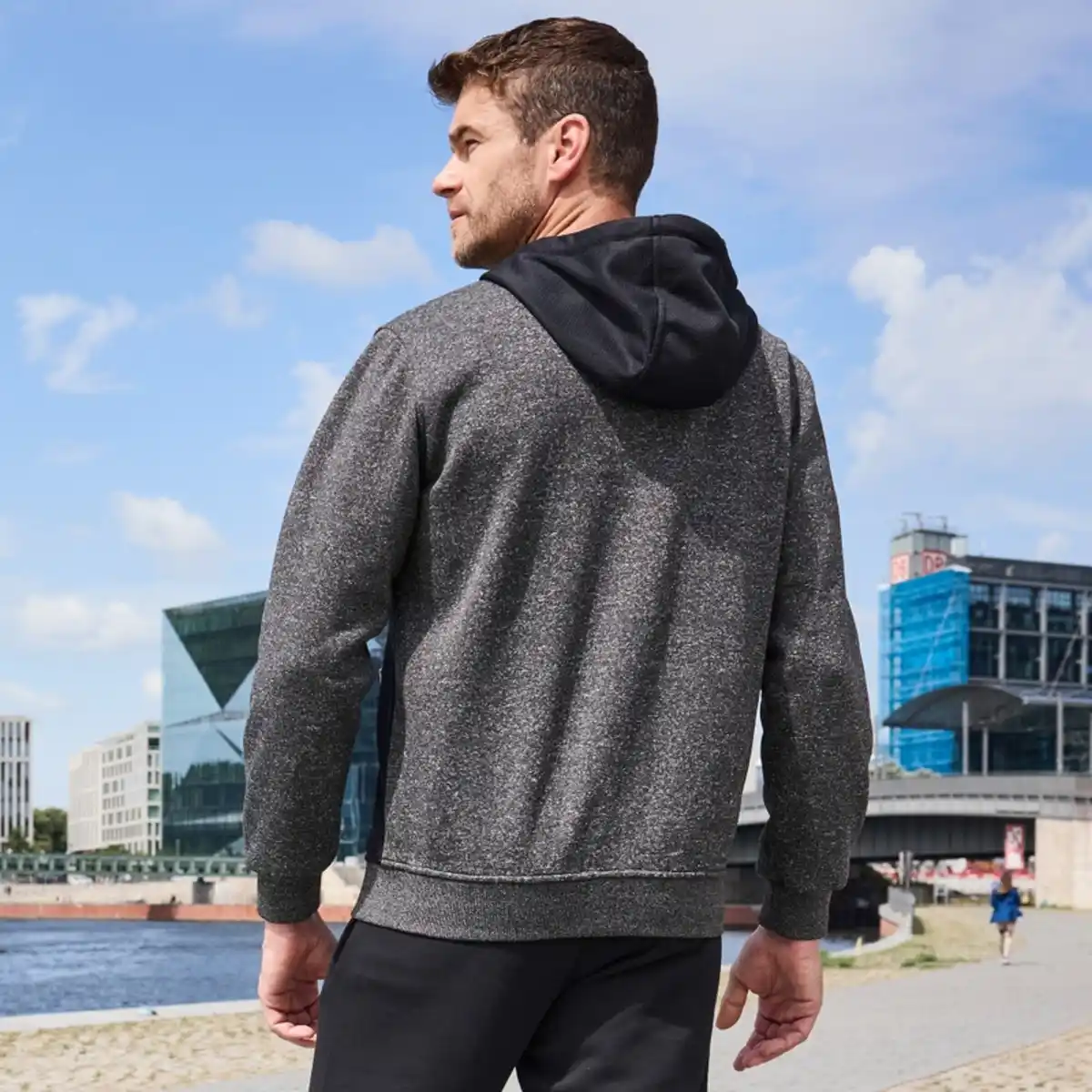 Bild 4 von Herren-Fleecejacke mit Kapuze