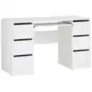 Bild 1 von Mid.you Schreibtisch, Weiß, Holzwerkstoff, 6 Schubladen, rechteckig, eckig, 120x76x51 cm, Stauraum, Arbeitszimmer, Schreibtische, Bürotische