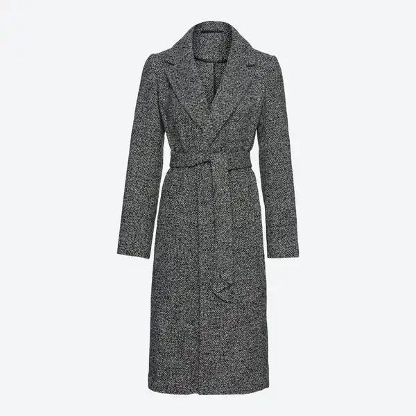 Bild 3 von Damen-Mantel mit Salz- und Pfeffer-Optik