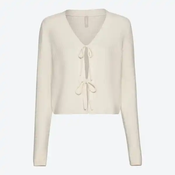 Bild 3 von Damen-Strickjacke mit Bindebändern