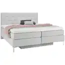 Bild 1 von Welnova Boxspringbett, Hellgrau, Textil, H3 + H5, 7-Zonen, Höhe ca. 17 cm, 180x200 cm, Bettkasten, gepolstertes Kopfteil, Stoffauswahl, Topper durchgehend, in verschiedenen Größen erhältlich, Sch