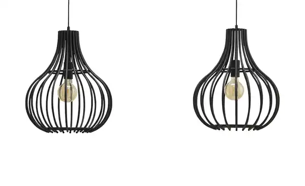 Bild 1 von Pendelleuchte   ¦ schwarz ¦ Maße (cm): B: 120 H: 50 T: 40.0 Lampen & Leuchten > Innenleuchten > Pendelleuchten - Möbel Kraft