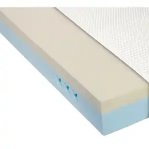 Novel Matratze, Weiß, Textil, H2 + H3, Füllung: Polyester, rechteckig, 200x200 cm, Made in Germany, Härtegradauswahl, Bezug abnehmbar/waschbar, für Hausstauballergiker geeignet, verstellbare Latt