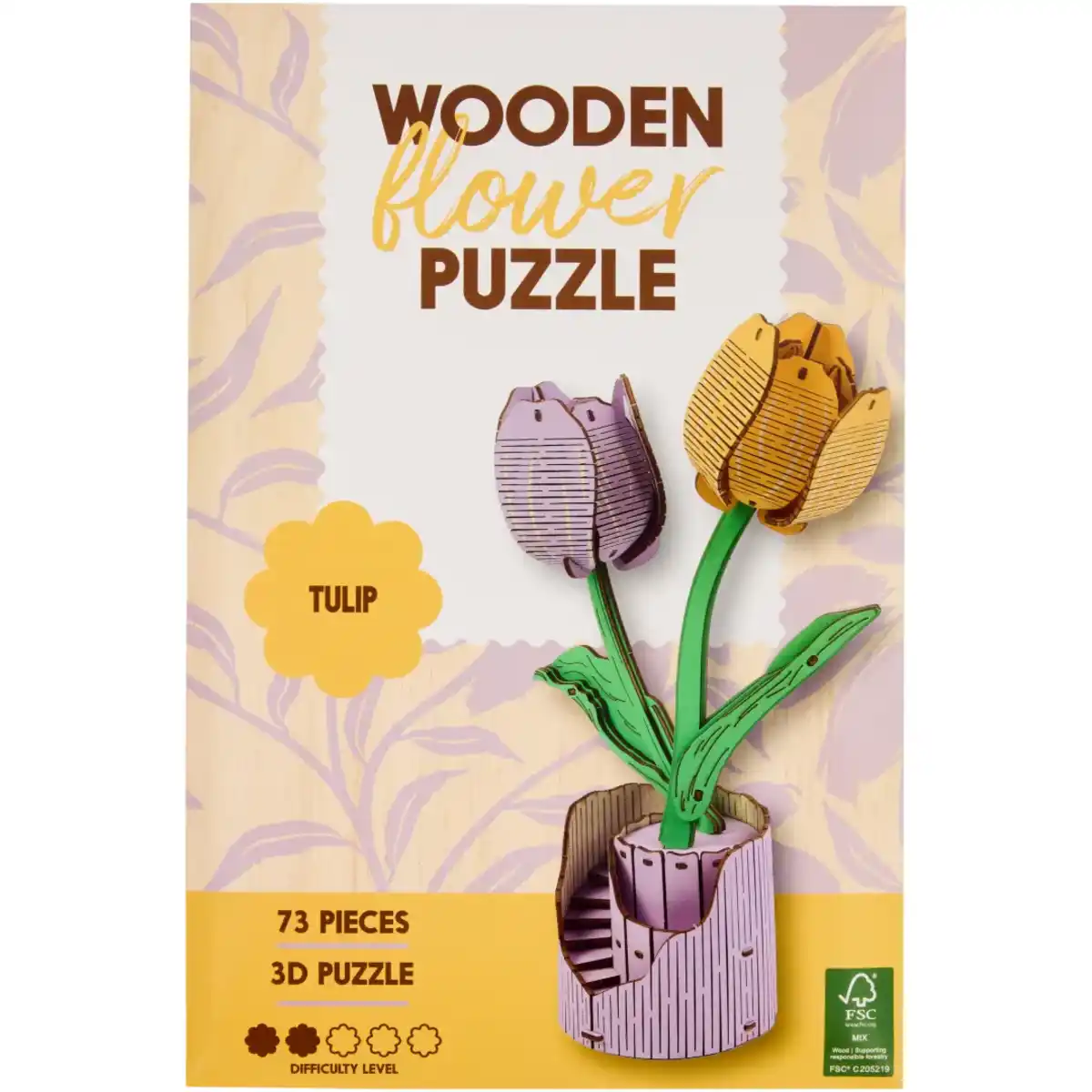 Bild 1 von DIY-Holzblumenpuzzle