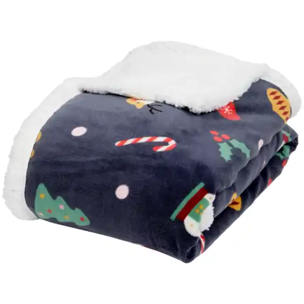 Bild 3 von Wohndecke mit Weihnachtsmotiv