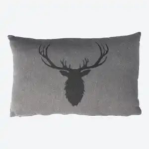 Dekokissen mit Hirsch-Motiv, ca. 30x50cm