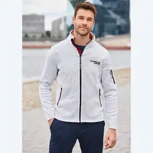 Herren-Knitfleece-Jacke mit angerauter Innenseite