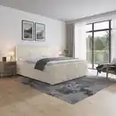 Bild 1 von Mid.you Boxspringbett, Weiß, Textil, teilmassiv, Hartholz,teilmassiv, Hartholz, H2 + H3, 7-Zonen, 180x200 cm, Bettkasten, Schlafzimmer, Betten, Doppelbetten