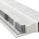 Bild 1 von Xora Taschenfederkernmatratze, Weiß, Dunkelgrau, Textil, H2 + H3, Füllung: Hohlfaser, 140x200 cm, Oeko-Tex® Standard 100, Wendematratze, alternative Größen erhältlich, wendbar, Bezug abnehmbar/