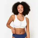 Bild 1 von DECATHLON Sport-BH Bustier Damen kreuzbare Träger starker Halt - weiß